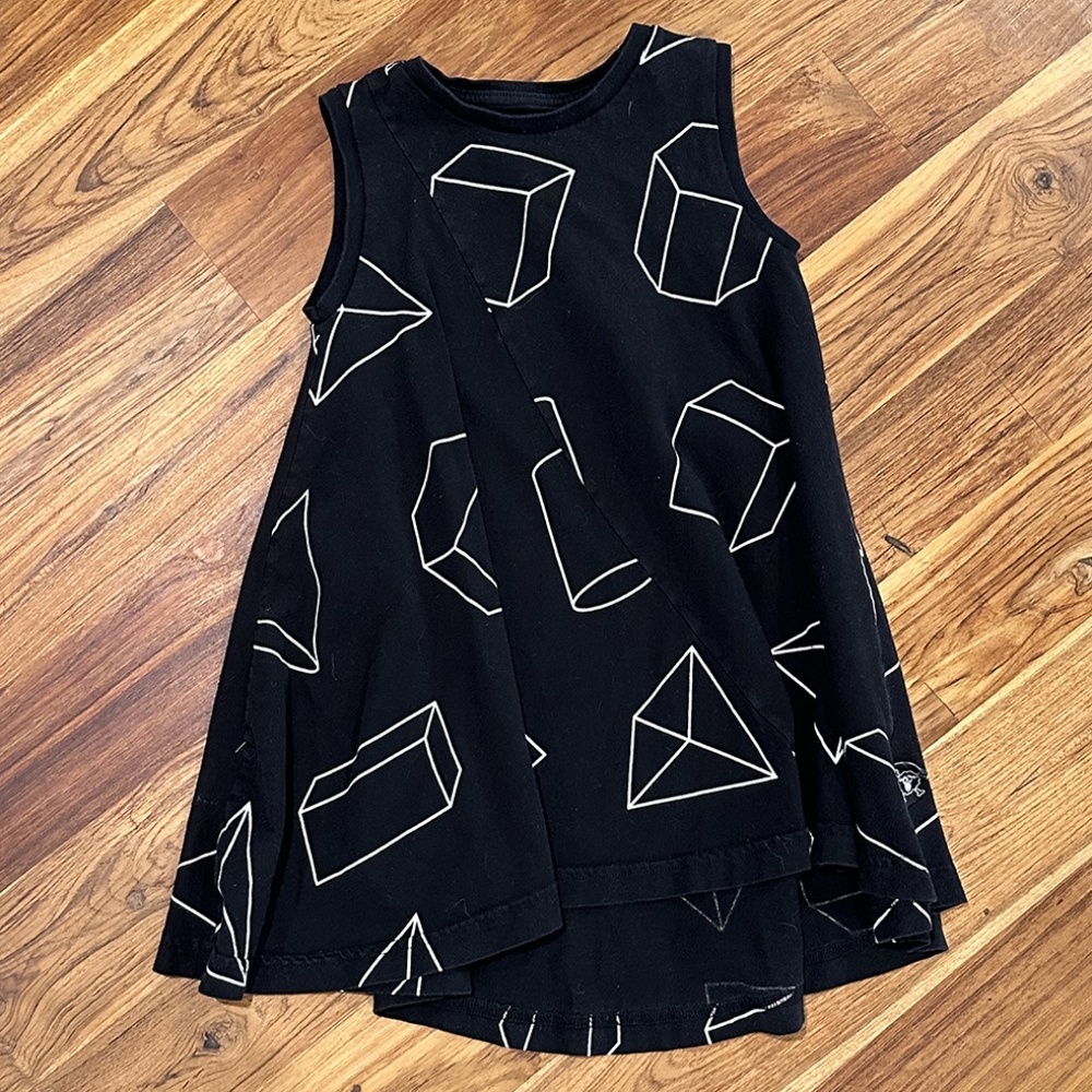 Nununu Geometric A Line Asymmetrical 360 Dress Size 2-3